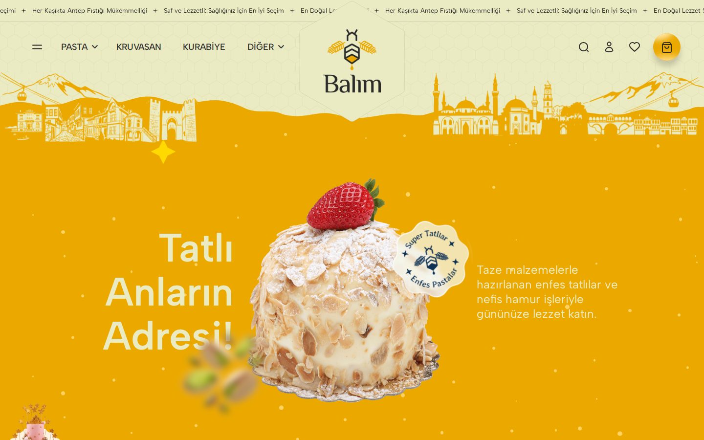 Balım Pastanesi projesinden görünüm