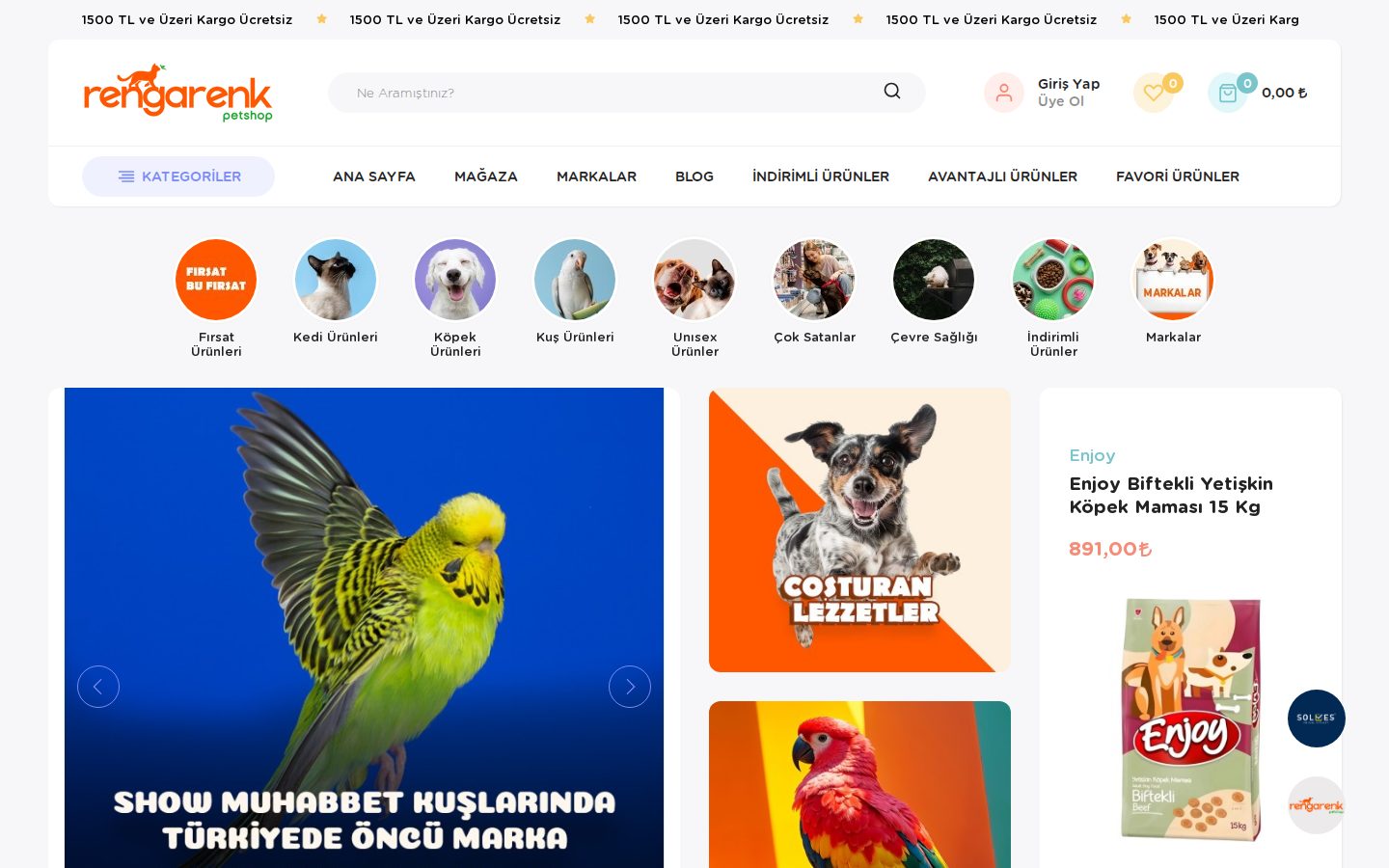 Rengarenk Pet projesinden görünüm